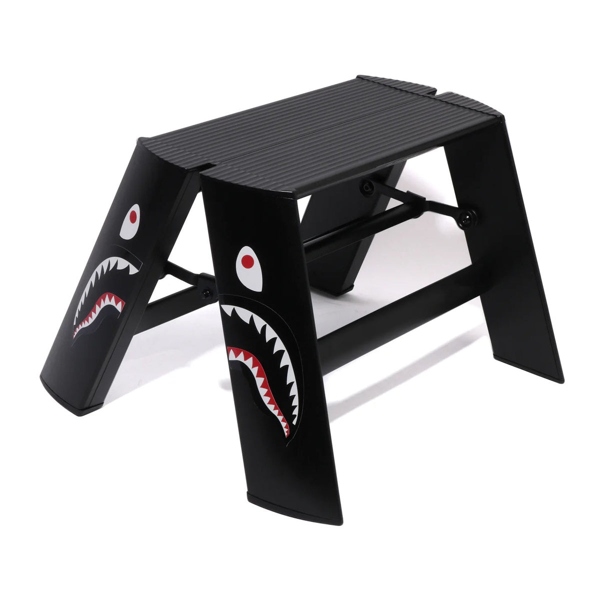 A BATHING APE BAPE LUCAMO - SHARK 1 STEP BLACK