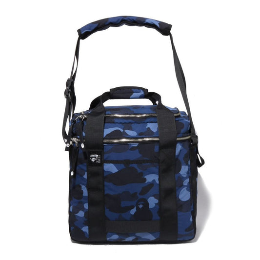 A BATHING APE BAPE COLOR CAMO RECORDS BAG NAVY