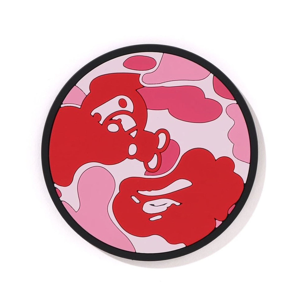 A BATHING APE BAPE ABC CAMO MILO COASTER PINK