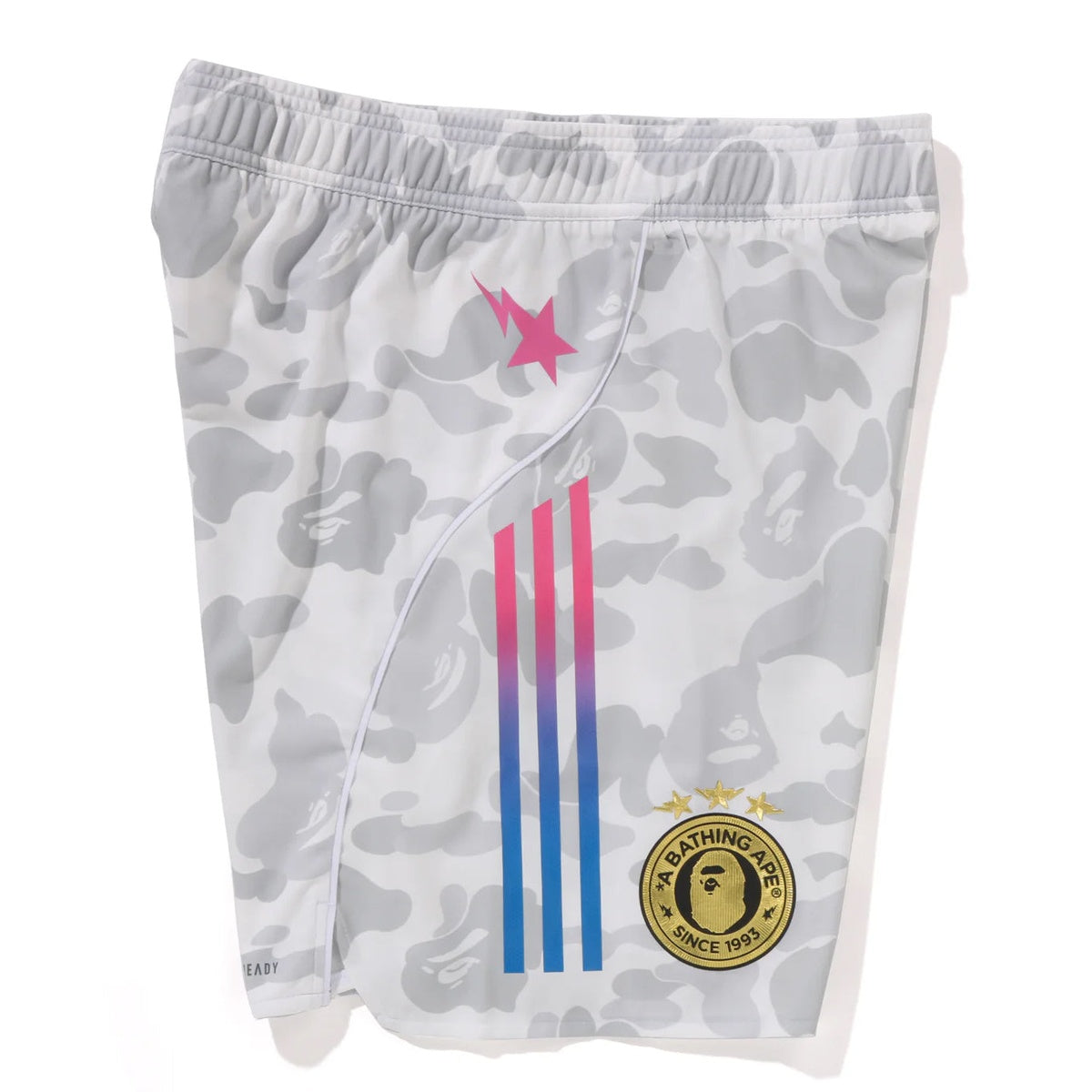 A BATHING APE BAPE ADIDAS - FB SHORTS WHITE