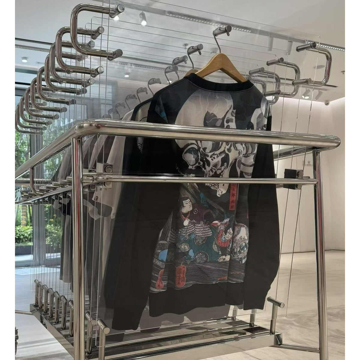 A BATHING APE BAPE UKIYO-E CREWNECK #2 BLACK