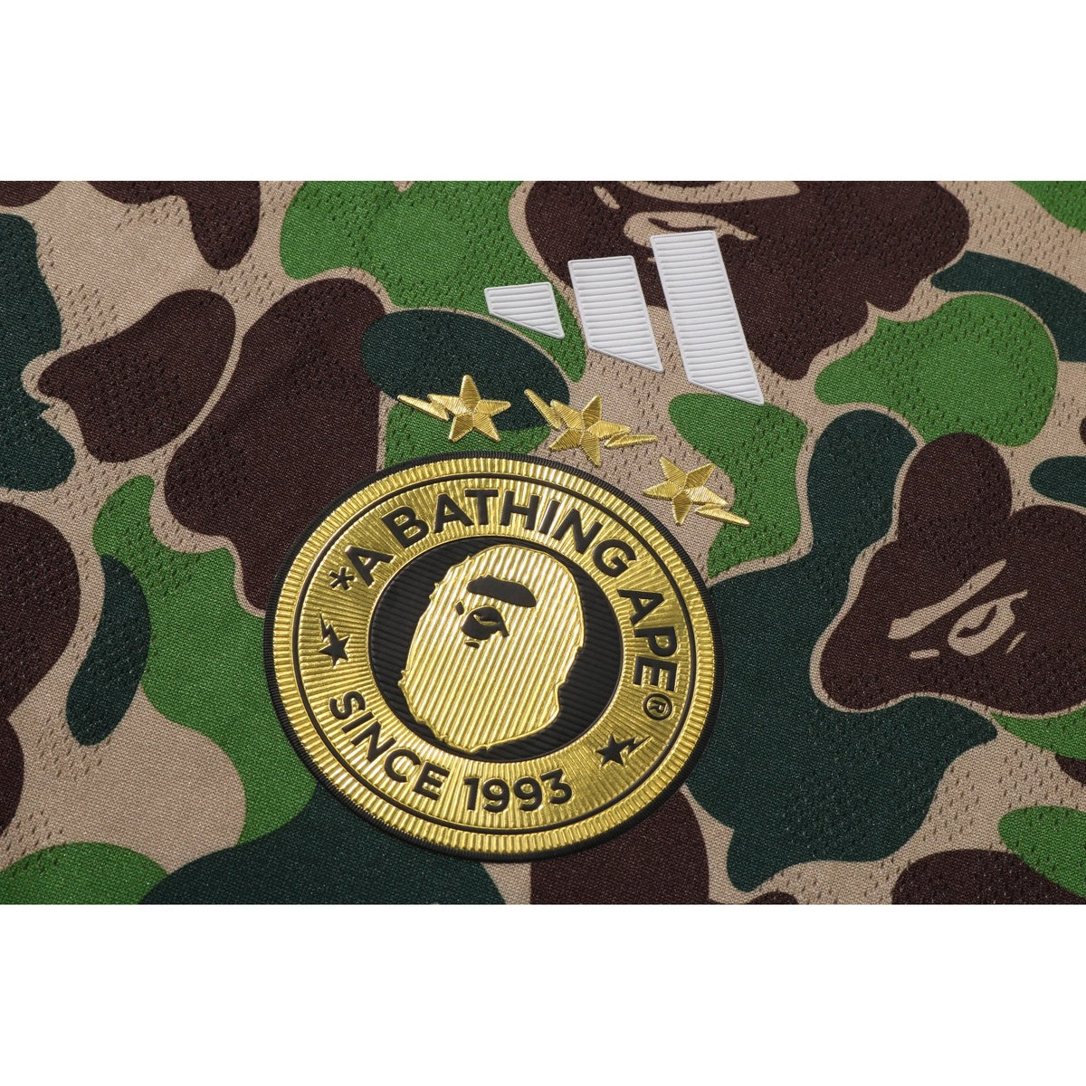 A BATHING APE BAPE ADIDAS - FB JERSEY TOP GREEN