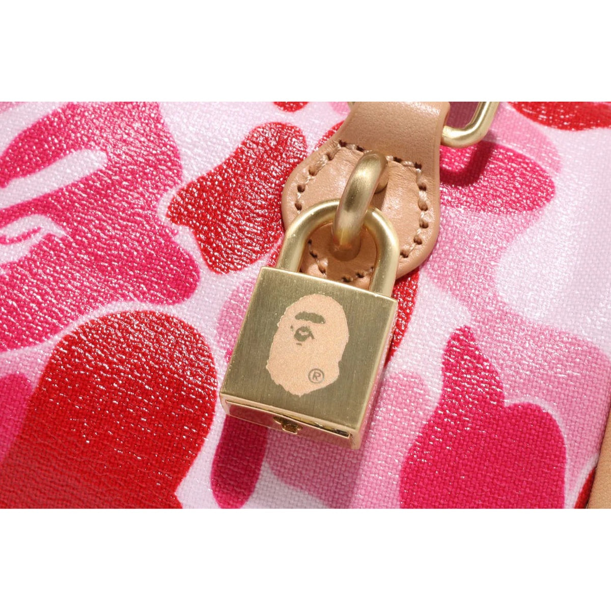 A BATHING APE BAPE Ladies' ABC CAMO MINI SHOULDER BAG PINK