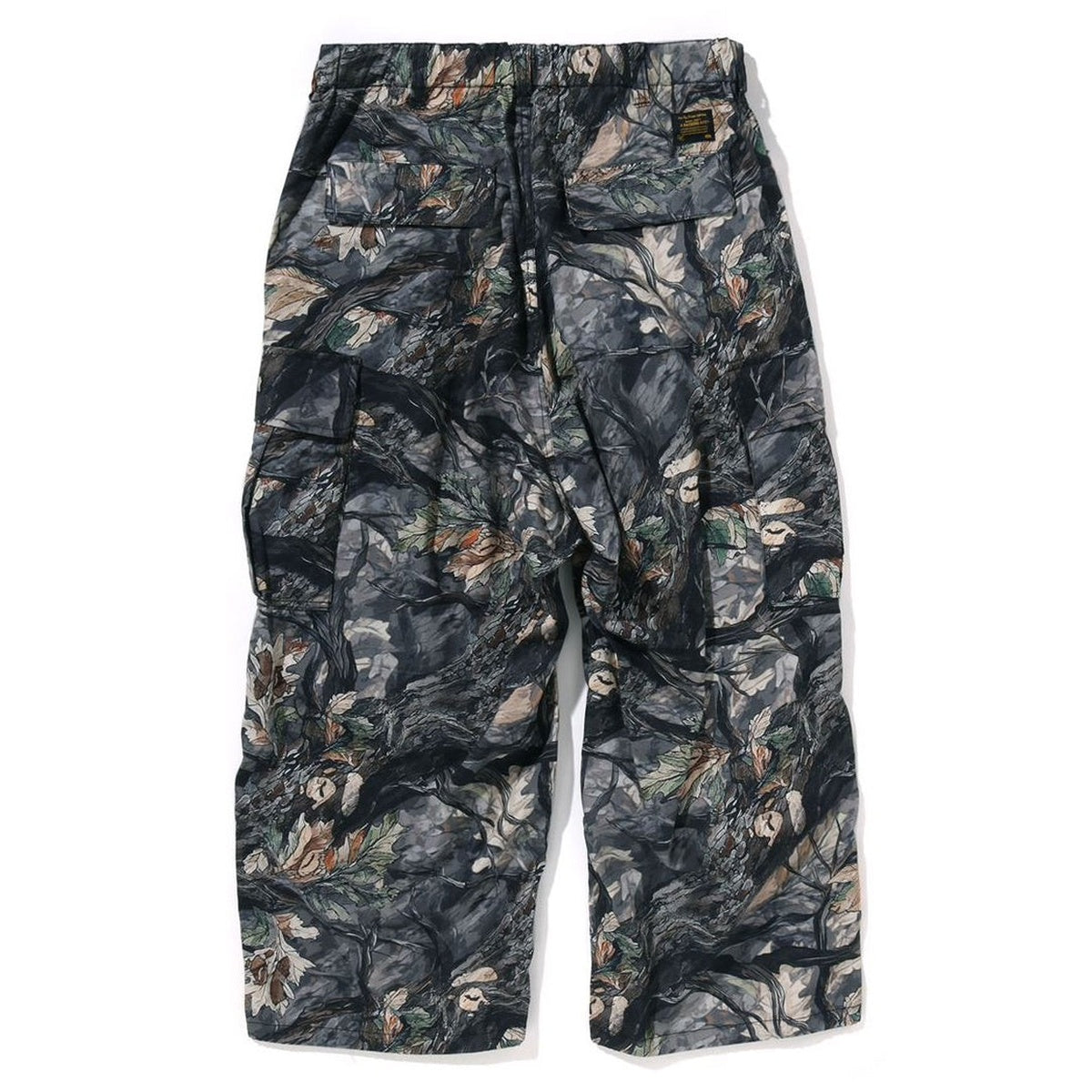 A BATHING APE BAPE TREE EDGE CAMO CARGO PANTS BROWN
