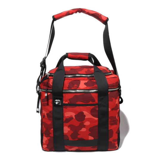 A BATHING APE BAPE COLOR CAMO RECORDS BAG RED