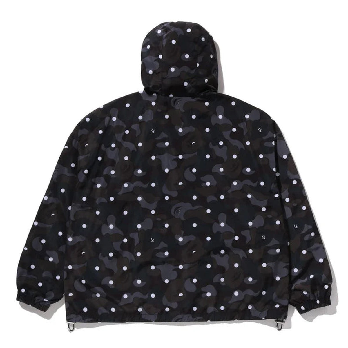 A BATHING APE BAPE ABC DOT HOODED JACKET BLACK
