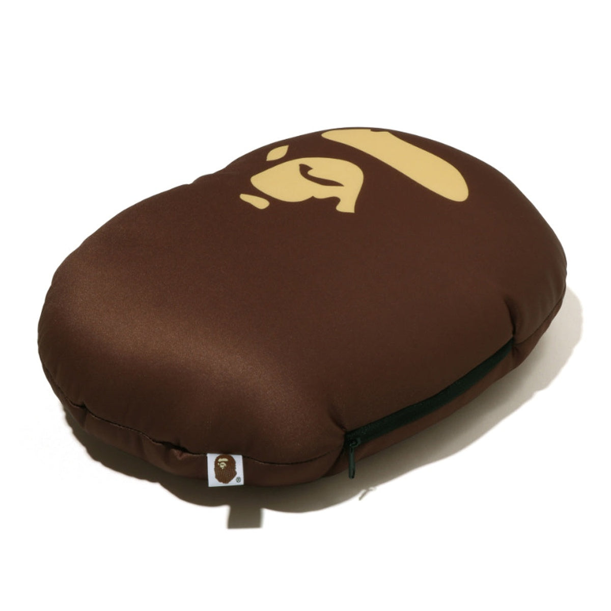 A BATHING APE BAPE ABC CAMO 2WAY APE HEAD NECK PILLOW GREEN
