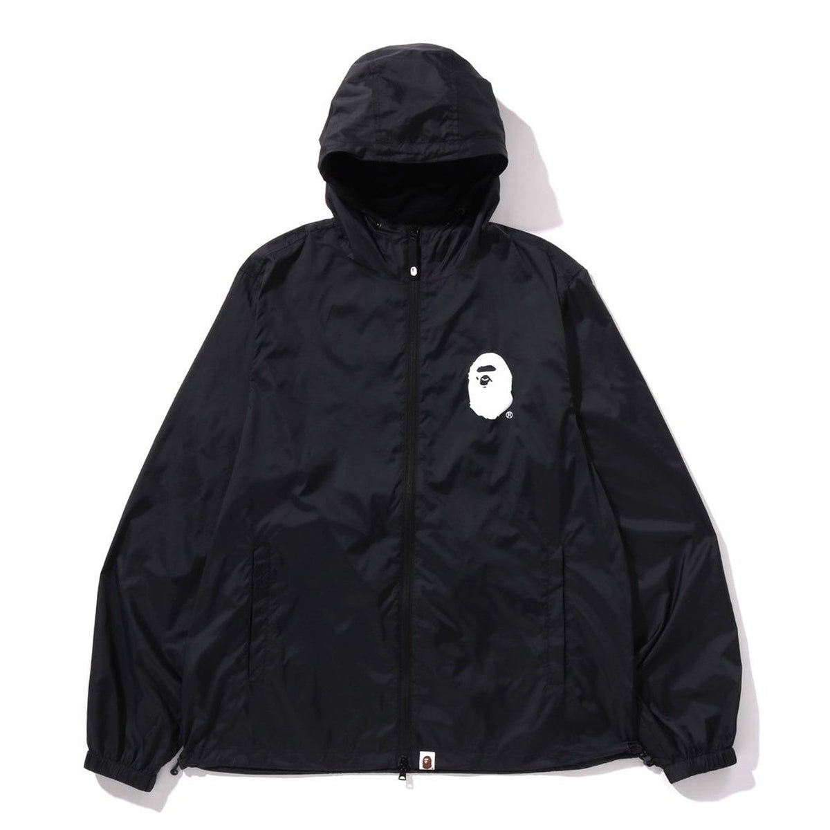 A BATHING APE BAPE APE HEAD PACKABLE JACKET BLACK