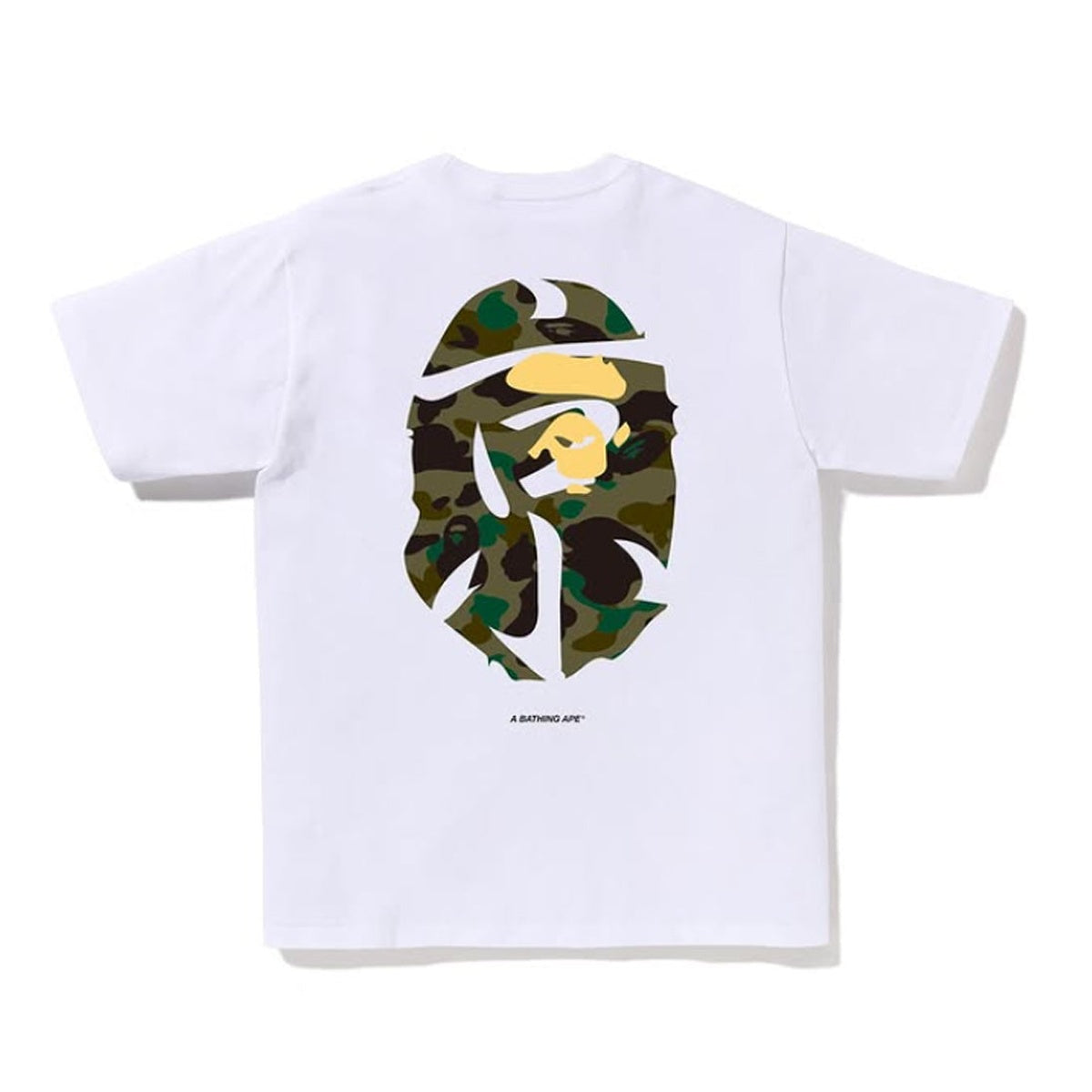 A BATHING APE BAPE 1ST CAMO TOKYO EXCLUSIVE APE HEAD TEE #2 WHITE