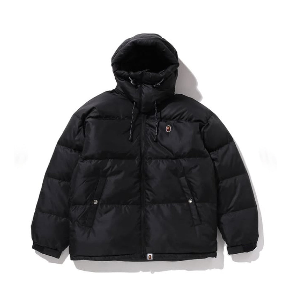 A BATHING APR ONE POINT RELAXED FIT DOWN JACKET BLACK