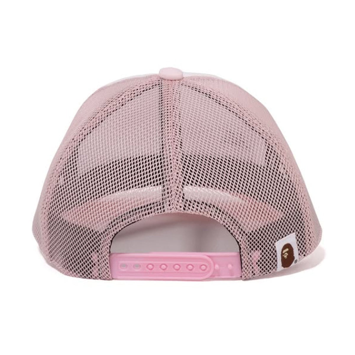 A BATHING APE Ladies' CRYSTAL STONE BAPE STA LOGO MESH CAP PINK