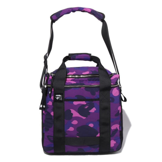 A BATHING APE BAPE COLOR CAMO RECORDS BAG PURPLE