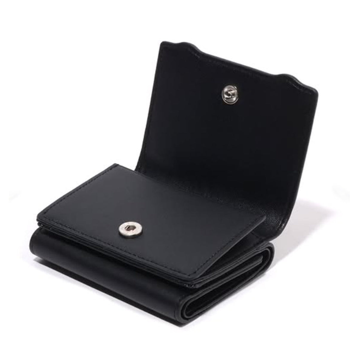 A BATHING APE BAPE Ladies' BABY LISA LEATHER WALLET BLACK