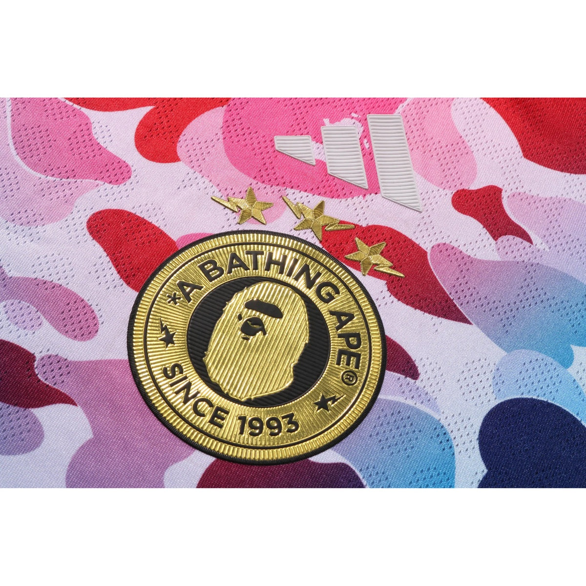 A BATHING APE BAPE ADIDAS - FB JERSEY TOP MULTI