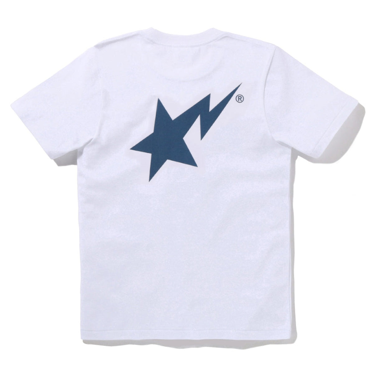 A BATHING APE Ladies' DENIM BAPE STA LOGO TEE WHITE