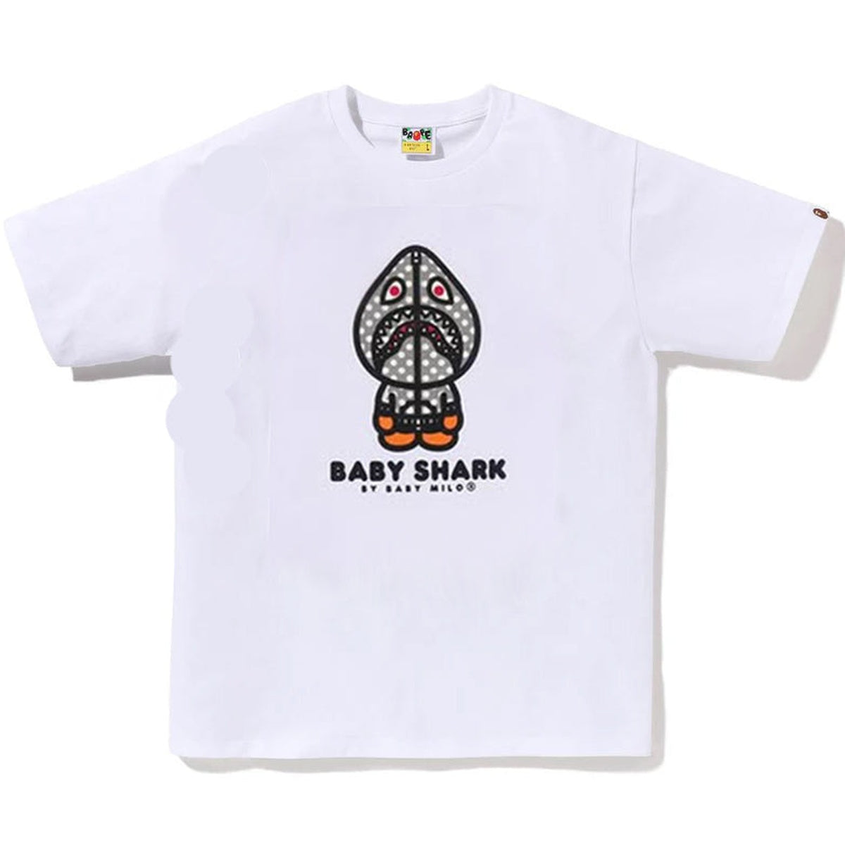 A BATHING APE BAPE MILO SHARK OSAKA TEE #2 WHITE