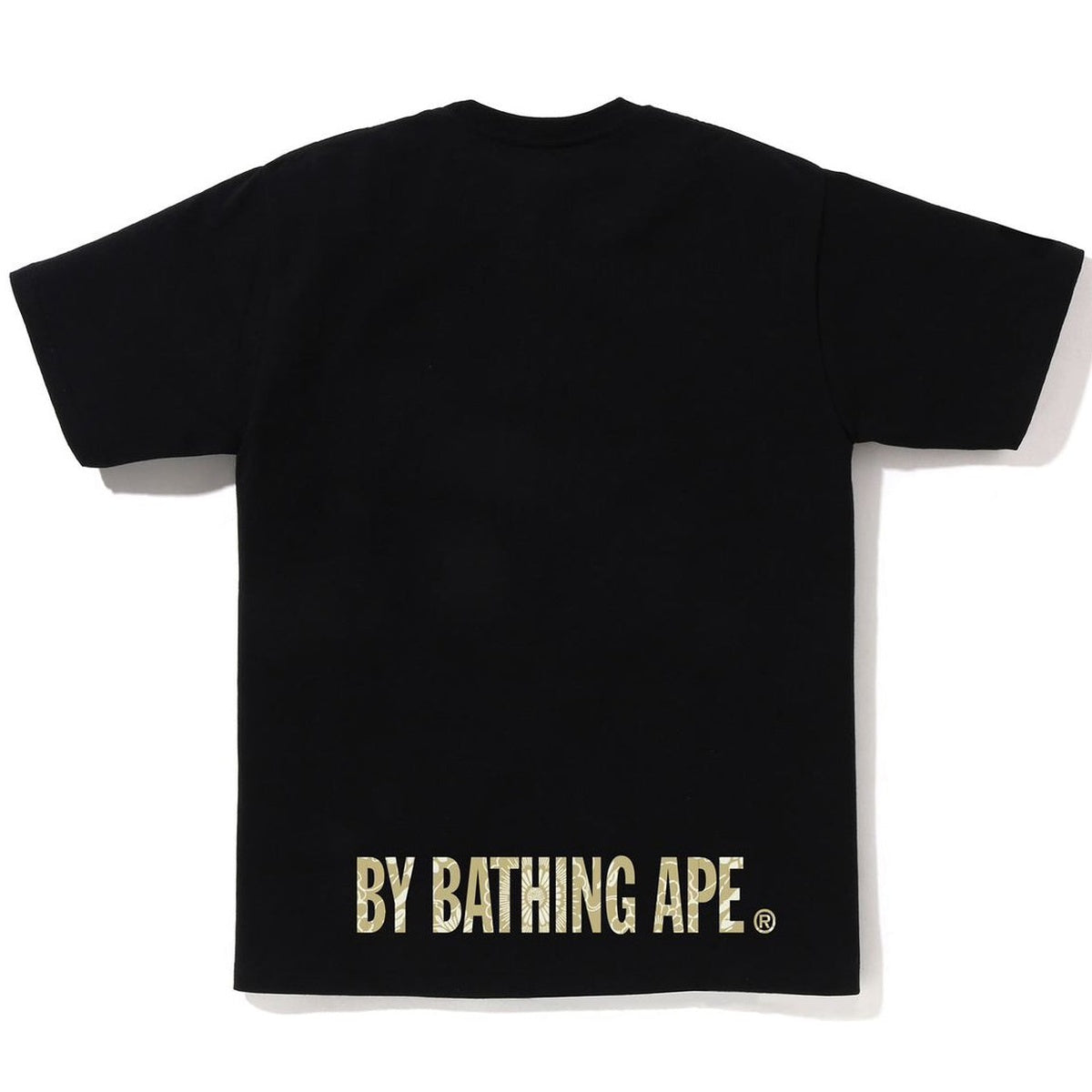 A BATHING APE BAPE JAPANESE INDIGO ART CAMO APE FACE TEE BLACK