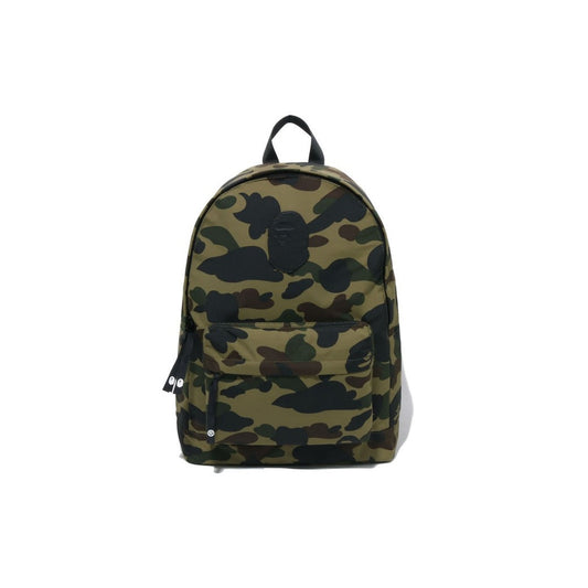 A BATHING APE BAPE 1ST CAMO APE HEAD PATCH DAYPACK TRAVEL GREEN
