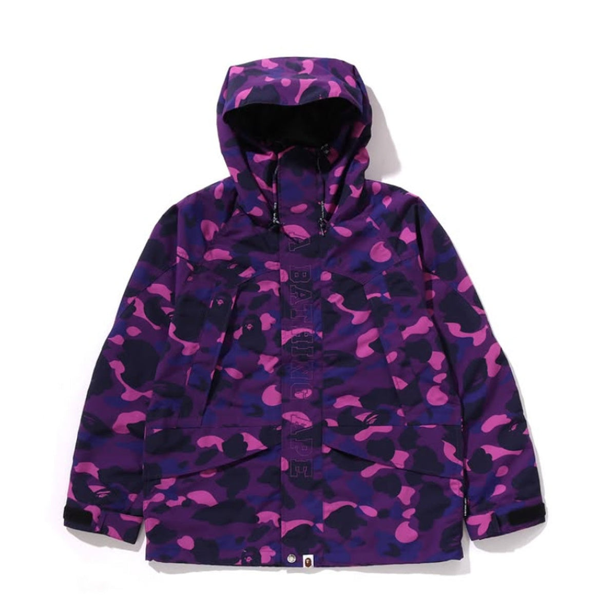 A BATHING APE BAPE COLOR CAMO SNOWBOARD JACKET PURPLE