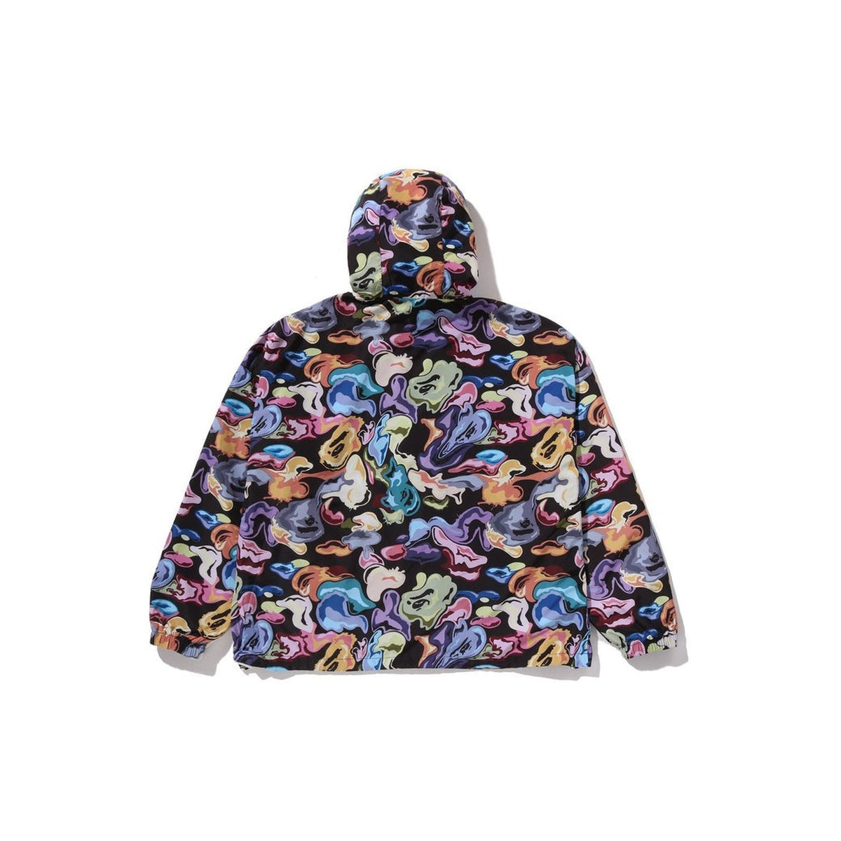 A BATHING APE BAPE ART CAMO HOODIED JACKET BLACK