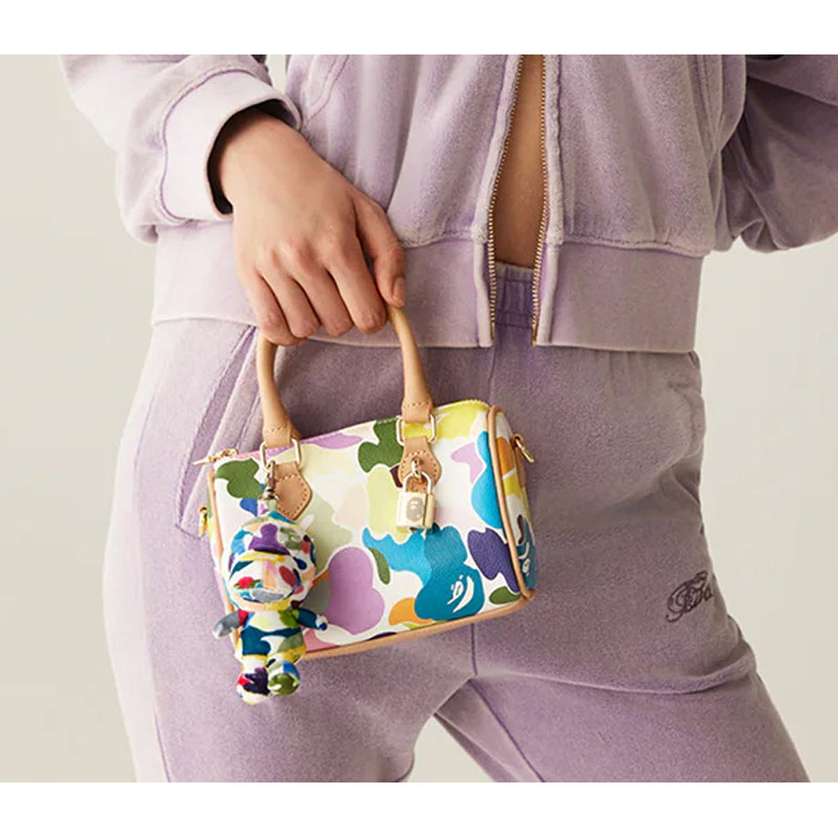 A BATHING APE BAPE Ladies' Multi CAMO MINI SHOULDER BAG MULTI