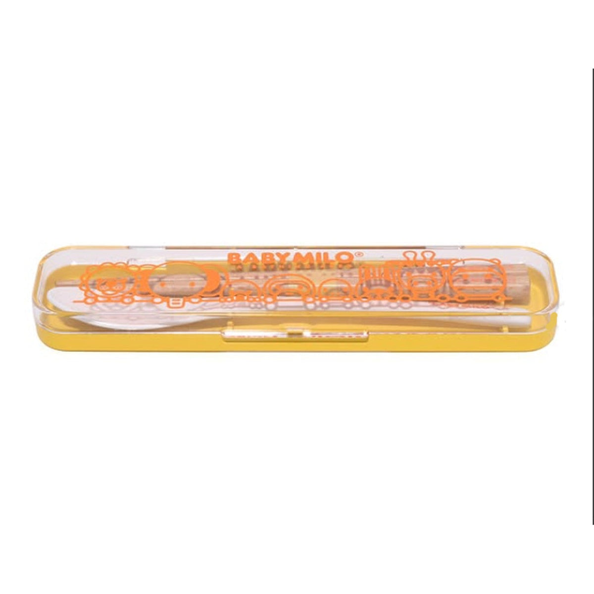 A BATHING APE BAPE KIDS BABY MILO CUTLERY SET YELLOW