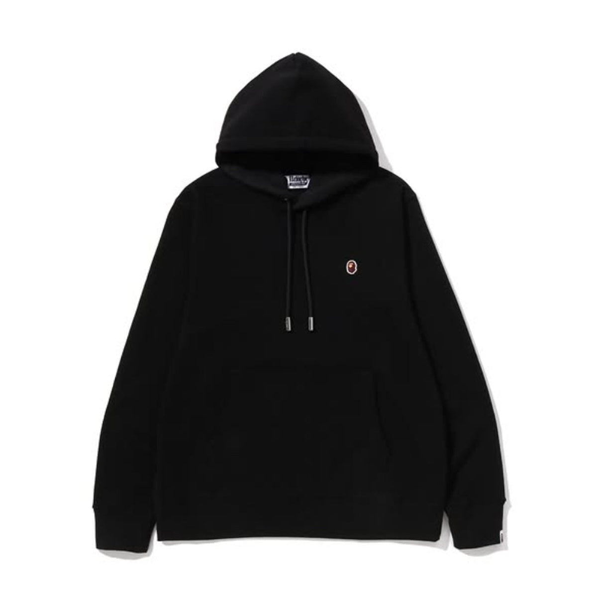 A BATHING APE BAPE ONE POINT REGULAR FIT PULLOVER HOODIE BLACK