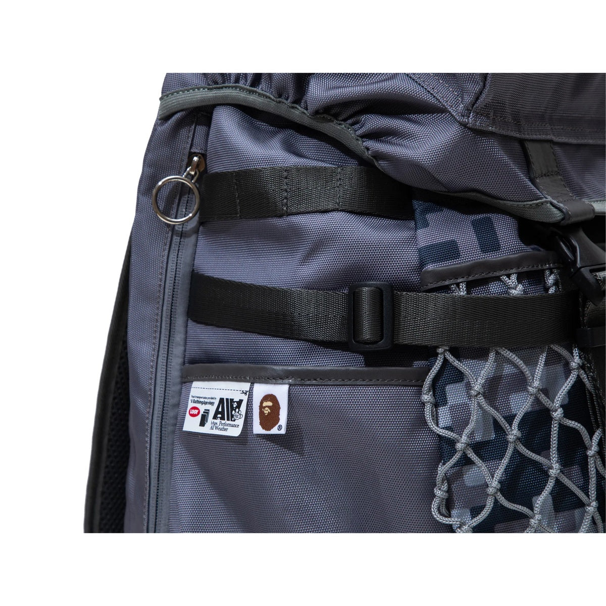 A BATHING APE BAPE BY KAZUKI KURAISHI PIXELATE CAMO DAYPACK CHARCOAL