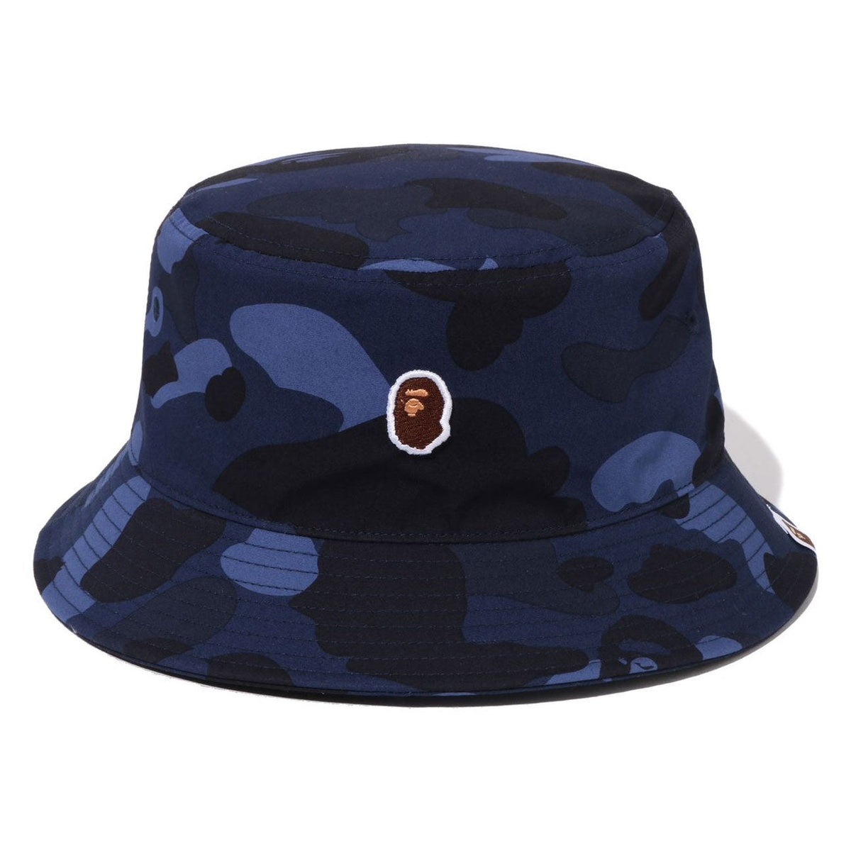 A BATHING APE BAPE COLOR CAMO BUCKET HAT NAVY
