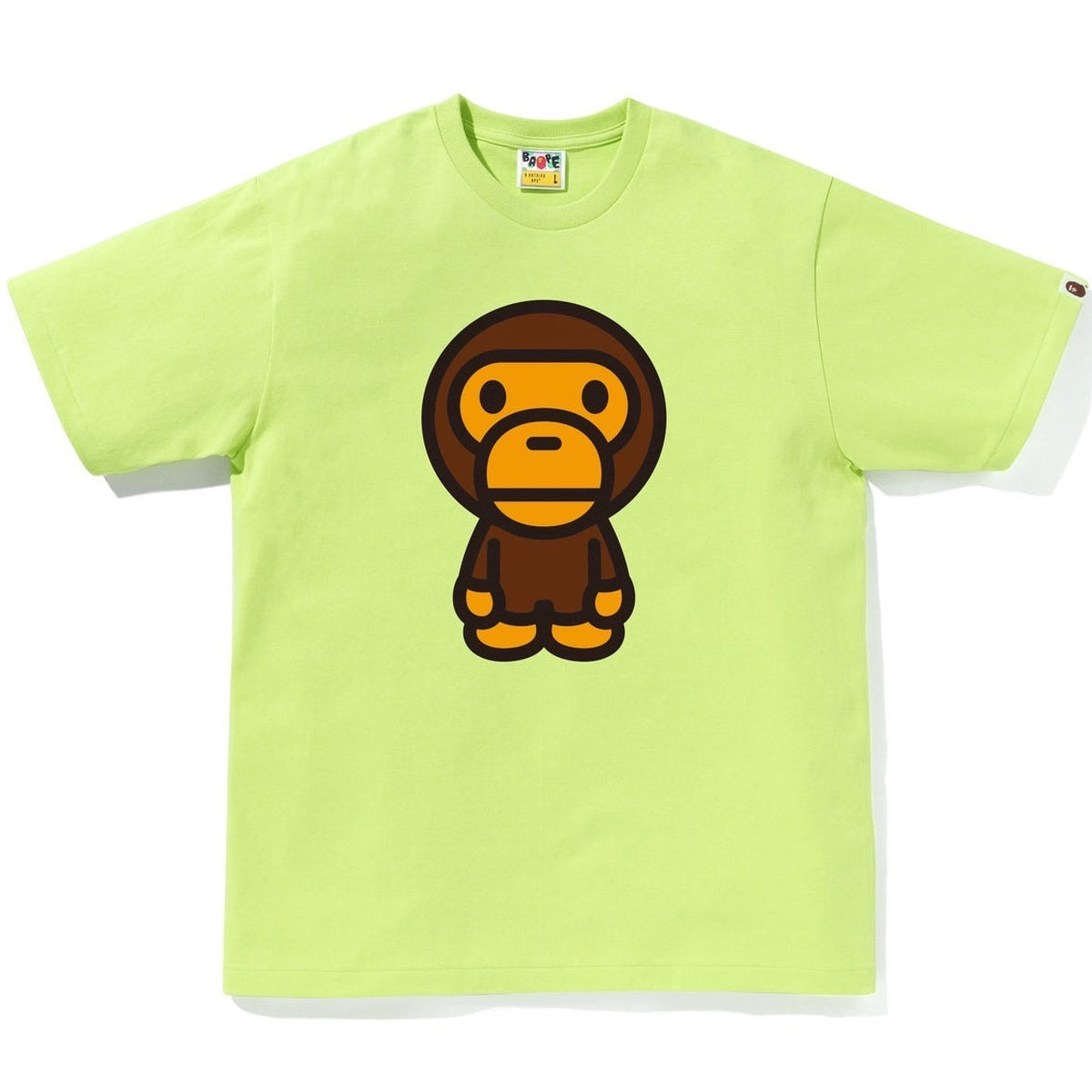 A BATHING APE BAPE BIG BABY MILO TEE LIGHT GREEN
