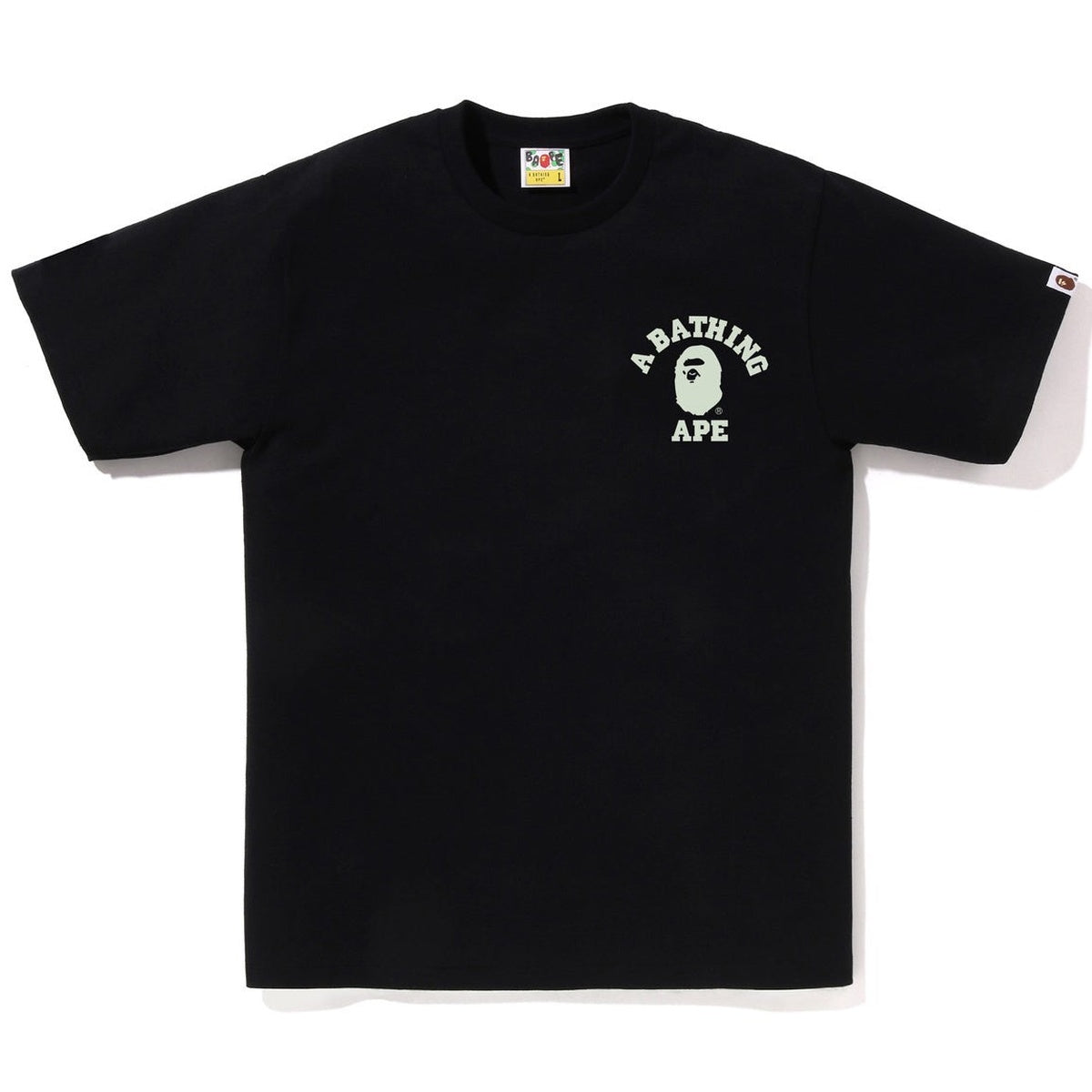 A BATHING APE BAPE CITY CAMO COLLEGE ATS TEE BLACK