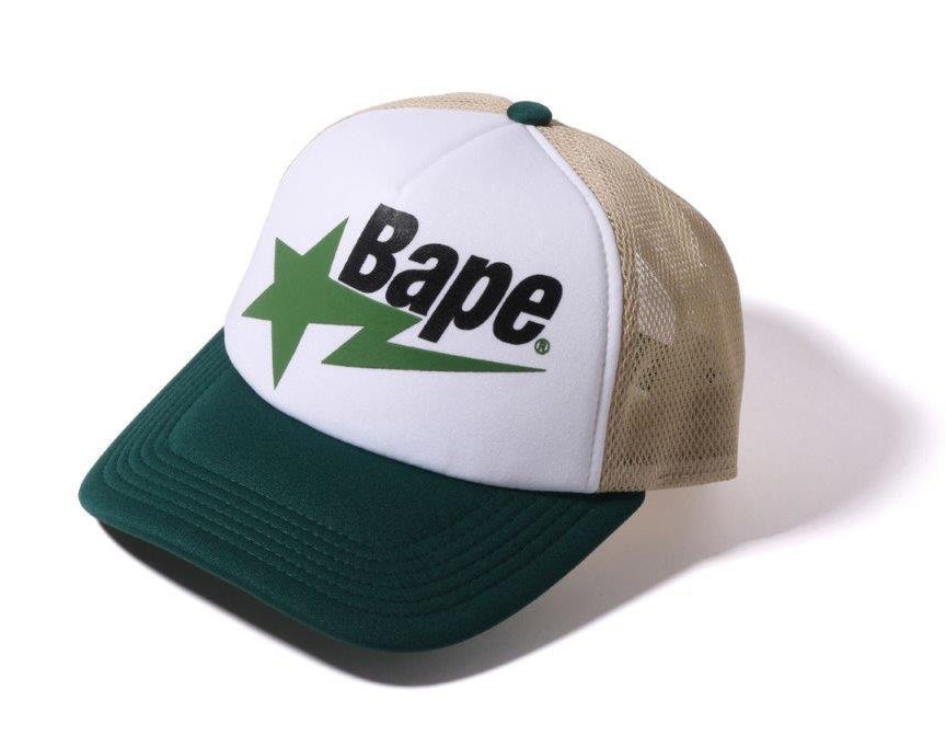 A BATHING APE BAPE STA MESH CAP w/ pins – BAPECLUB