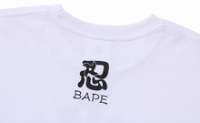 Load image into Gallery viewer, A BATHING APE BAPE NINJA COLLEGE TEE WHITE JAPAN LIMITED
