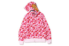 Load image into Gallery viewer, A BATHING APE BAPE ABC CAMO SHARK FULL ZIP HOODIE PINK
