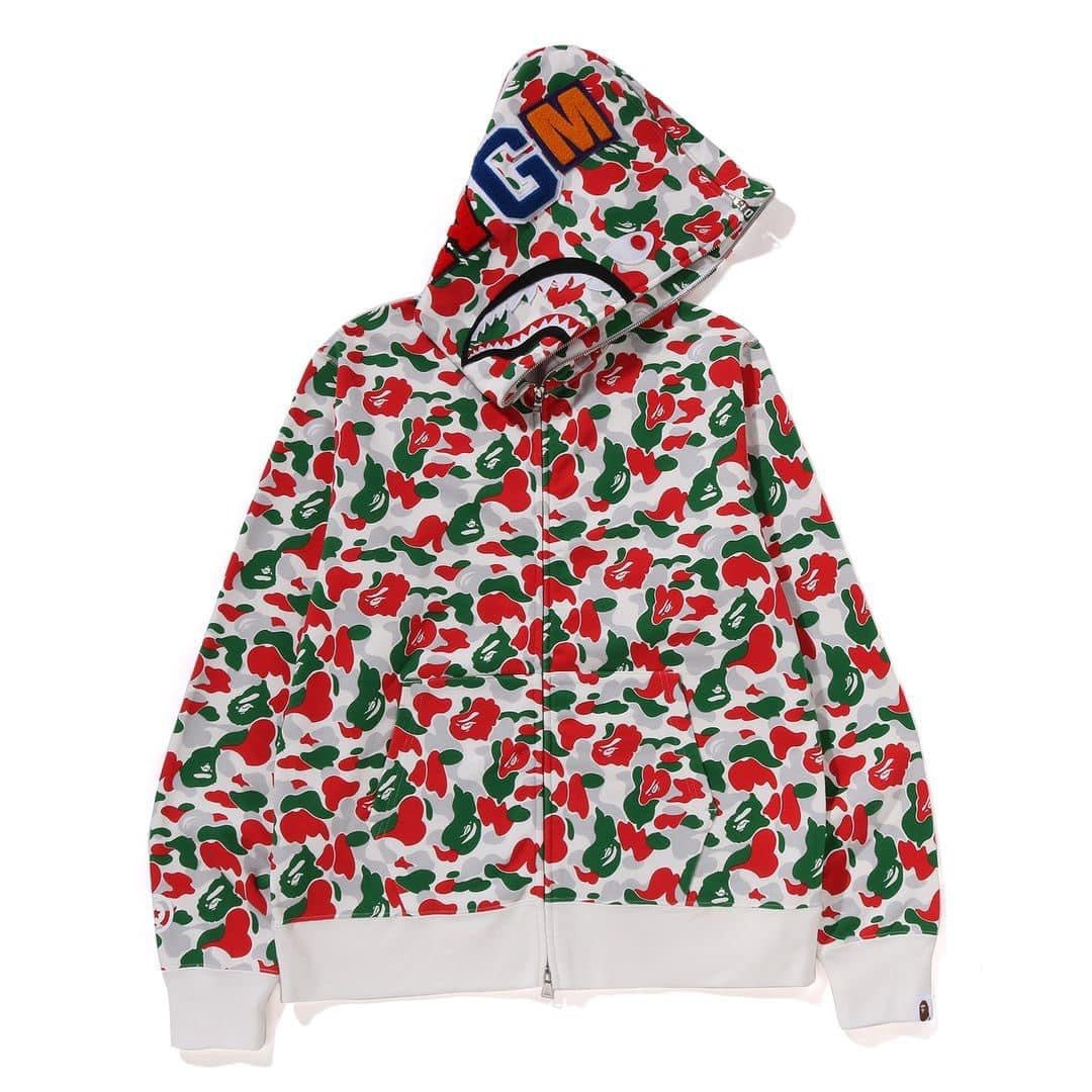 A BATHING APE BAPE ITALY LIMITED COLLECTION BAPE STORE MILAN SEPARATE SHARK FULL ZIP HOODIE