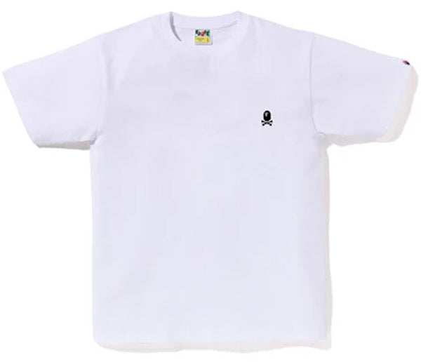 A BATHING APE BAPE APE COLOR APE CROSSBONE ONE POINT TEE WHITE
