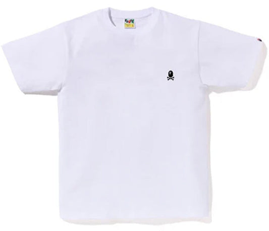 A BATHING APE BAPE APE COLOR APE CROSSBONE ONE POINT TEE WHITE