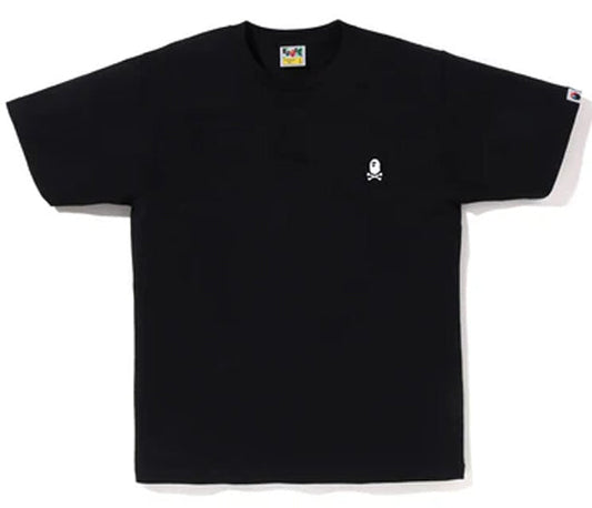 A BATHING APE BAPE APE COLOR APE CROSSBONE ONE POINT TEE BLACK