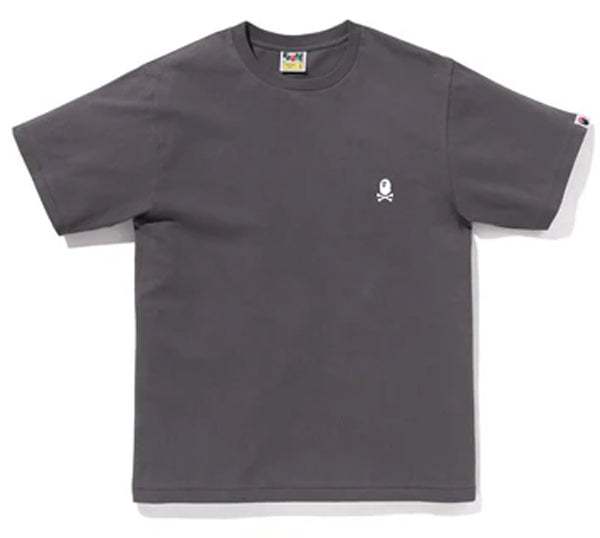 A BATHING APE BAPE APE COLOR APE CROSSBONE ONE POINT TEE CHARCOAL