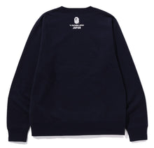 Load image into Gallery viewer, A BATHING APE BAPE JAPAN COLLEGE CREWNECK NAVY ( JAPAN EXCLUSIVE )
