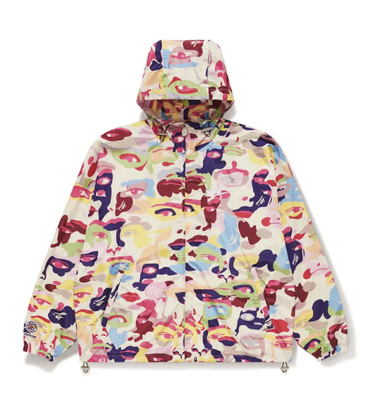 A BATHING APE BAPE x KIDSUPER CAMO LIGHT WEIGHT JACKET MULTI