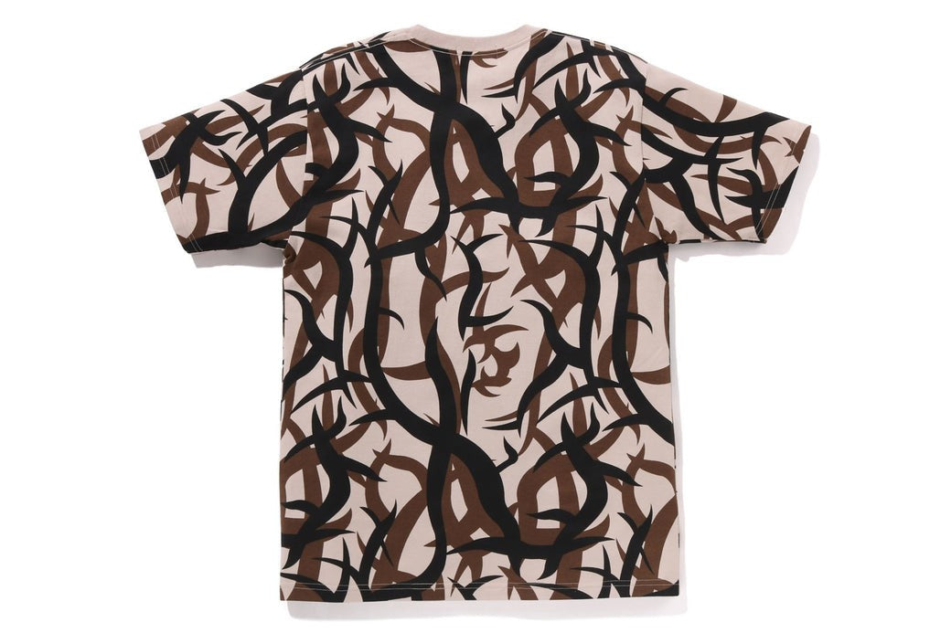 A BATHING APE BAPE TRIAL CAMO GENERAL TEE BEIGE