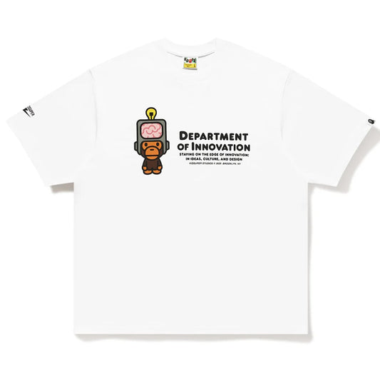 A BATHING APE BAPE x KIDSUPER MILO GRAPHIC TEE WHITE