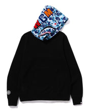 Load image into Gallery viewer, A BATHING APE BAPE ABC CAMO SHARK PULLOVER HOODIE BLACK BLUE
