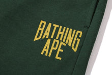 Load image into Gallery viewer, A BATHING APE BAPE NYC LOGO SWEAT PANTS GREEN
