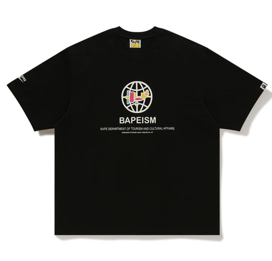 A BATHING APE BAPE x KIDSUPER BAPEISM LOGO TEE BLACK
