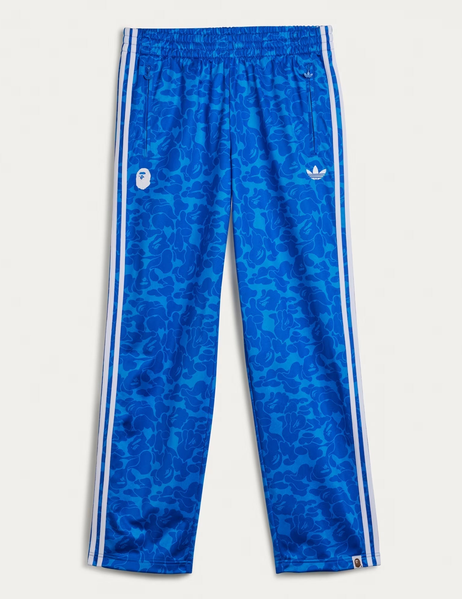 A BATHING APE BAPE x ADIDAS FIREBIRD TRACK PANTS BLUE
