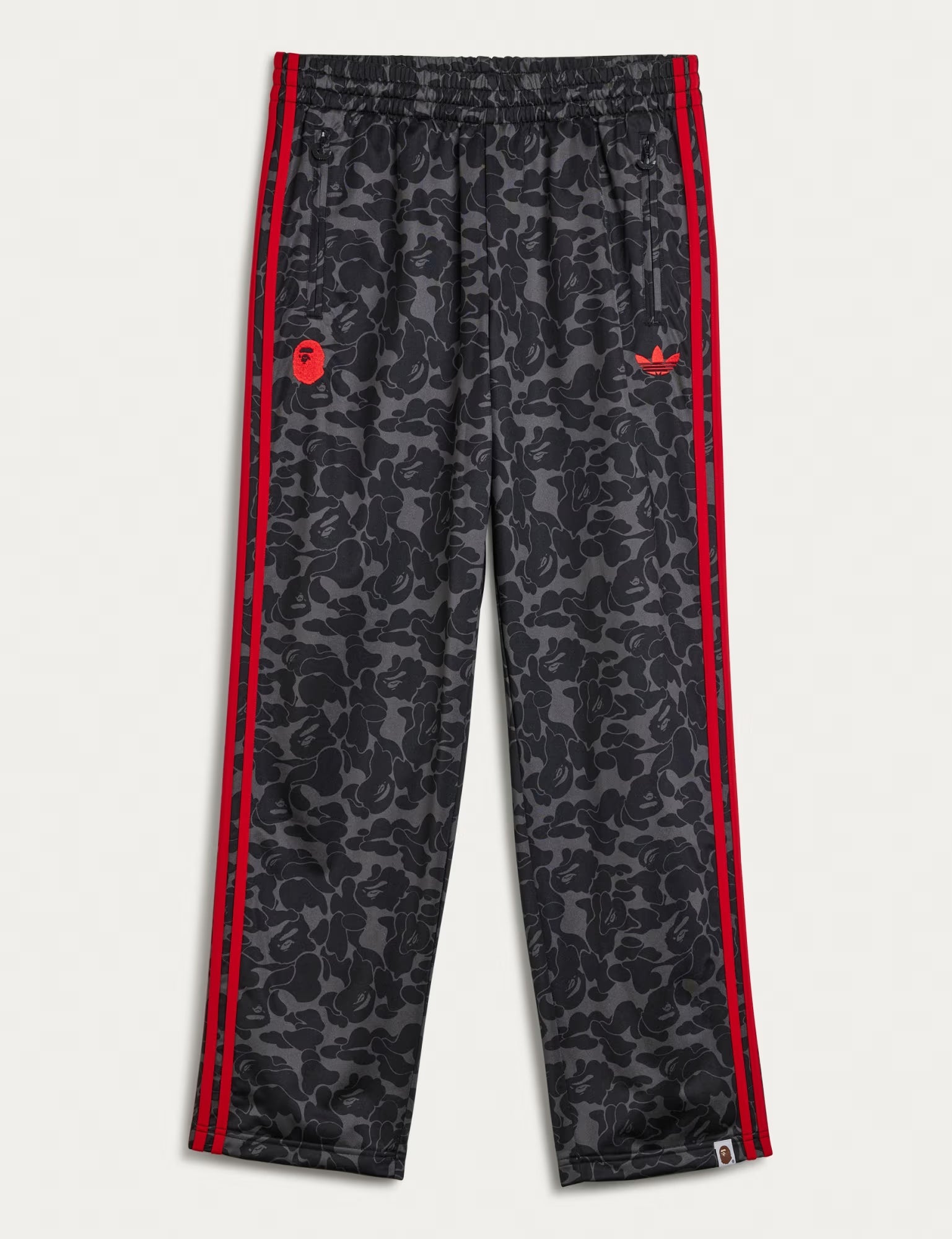 A BATHING APE BAPE x ADIDAS FIREBIRD TRACK PANTS BLACK