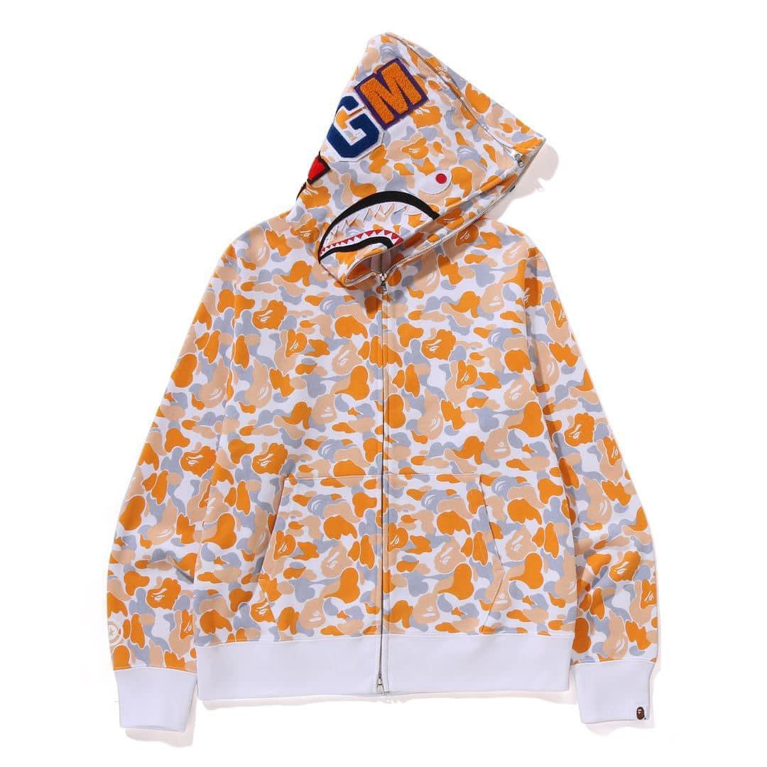 A BATHING APE BAPE JAPAN LIMITED COLLECTION BAPE STORE FUKUOKA SEPARATE SHARK FULL ZIP HOODIE