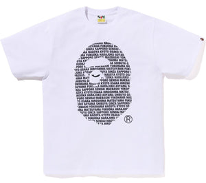 A BATHING APE JAPAN APE HEAD TEE ( Japan Limited ) WHITE